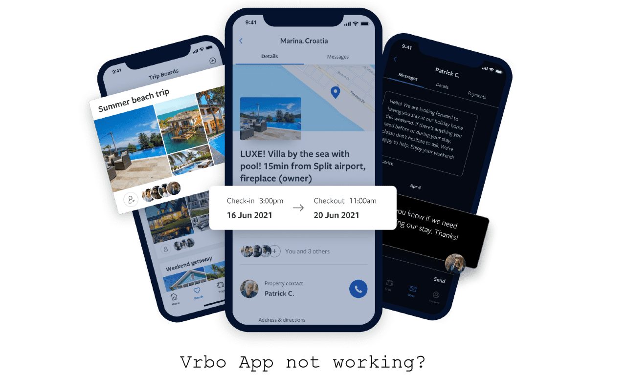 VRBO App not working