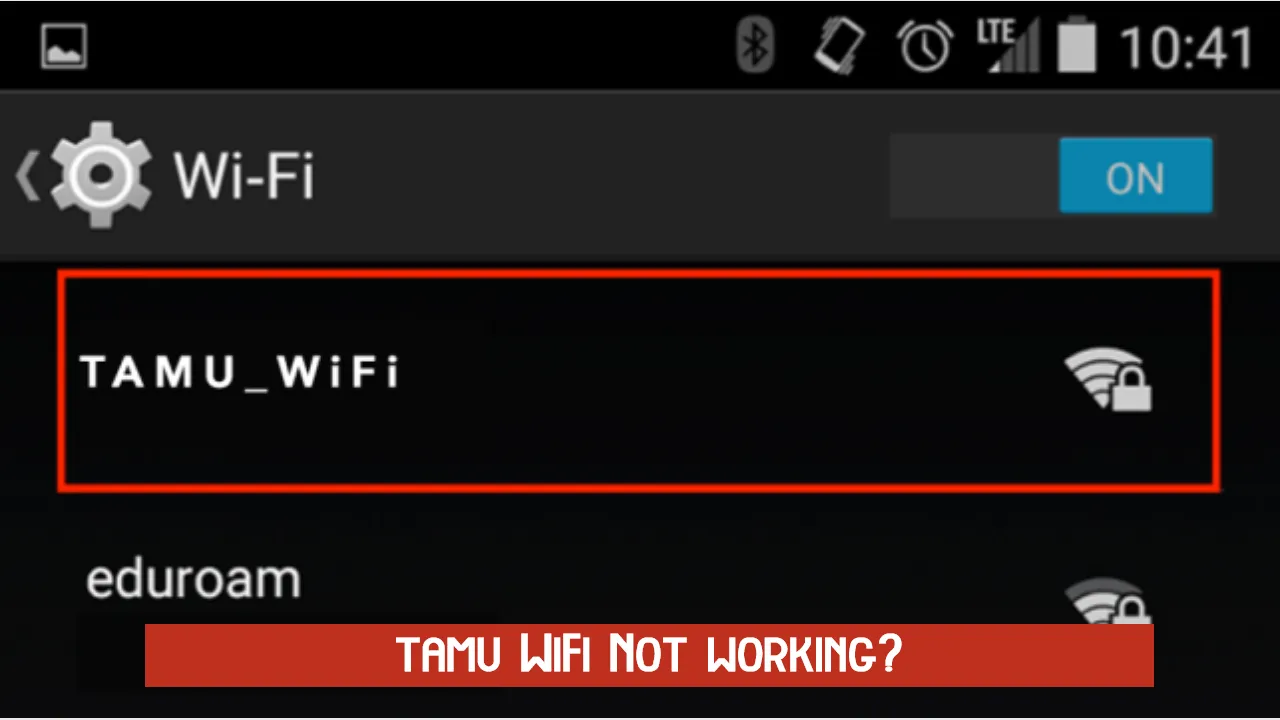 How to Fix Tamu WiFi not working