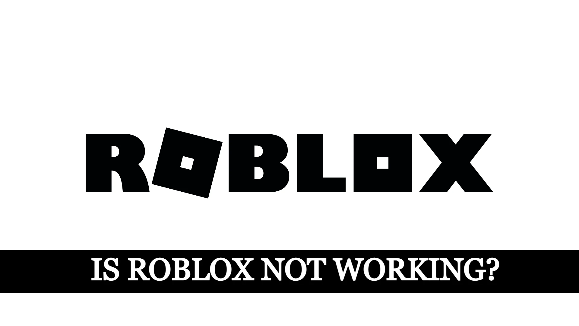 Fix Roblox not working